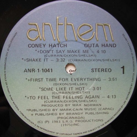 Coney Hatch - Outa Hand