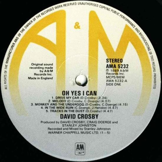 David Crosby - Oh Yes I Can