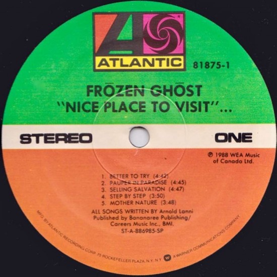 Frozen Ghost - Nice Place To Visit
