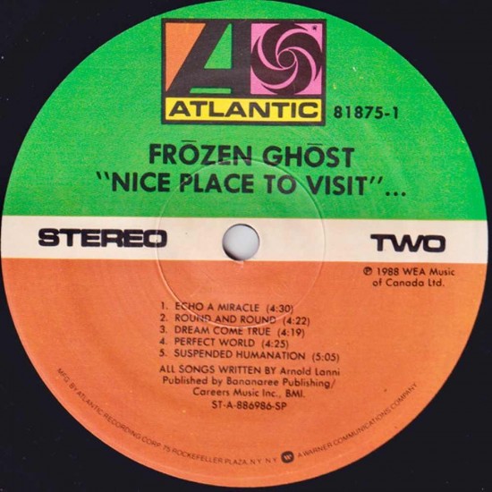 Frozen Ghost - Nice Place To Visit
