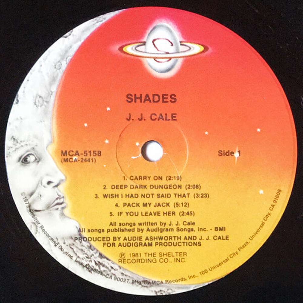 J.J. Cale Shades 1981 I Plak Sesi