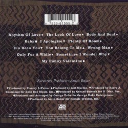 Anita Baker : Rhythm Of Love > CD