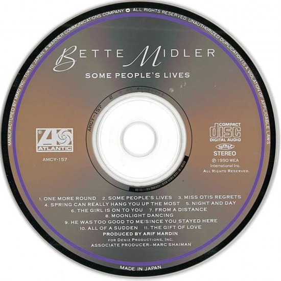Bette Midler : Some People's Lives > CD