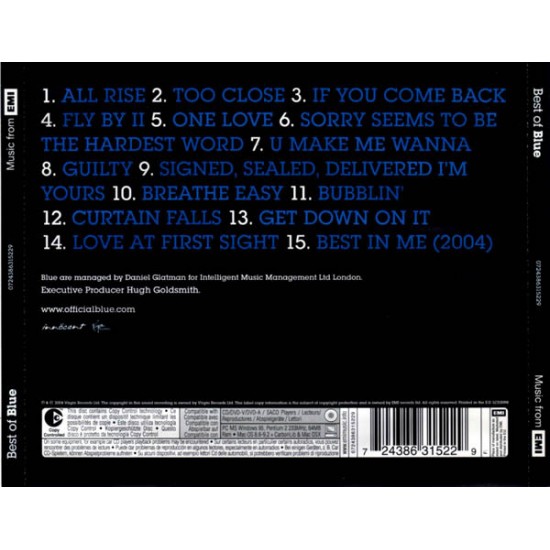 Blue : Best Of Blue > CD Blue : Best Of Blue > CD