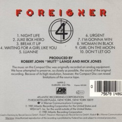 Foreigner : 4 - CD