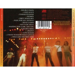 Foreigner : Classic Hits Live - CD Foreigner : Classic Hits Live - CD