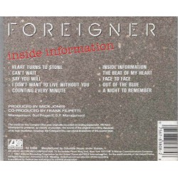 Foreigner : Inside Information - CD Foreigner : Inside Information - CD