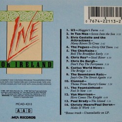 Various Artist : LIVE FOR IRLAND - CD
