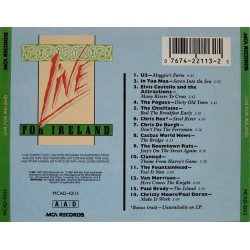 Various Artist : LIVE FOR IRLAND - CD Various Artist : LIVE FOR IRLAND - CD