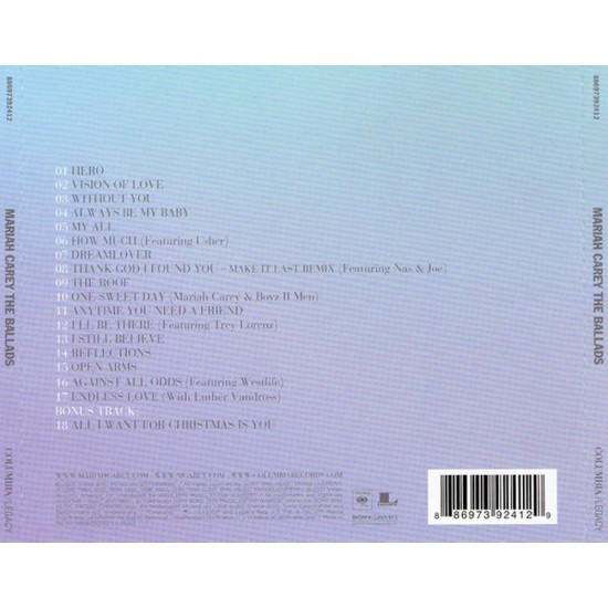 Mariah Carey : The Ballads > CD