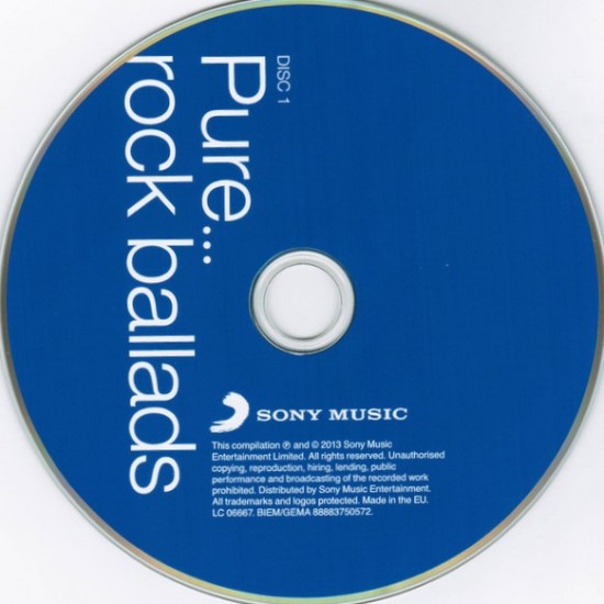 Various Artist : Pure Rock Ballads > CD Various Artist : Pure Rock Ballads > CD