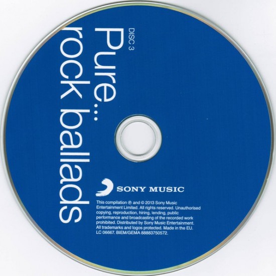 Various Artist : Pure Rock Ballads > CD Various Artist : Pure Rock Ballads > CD