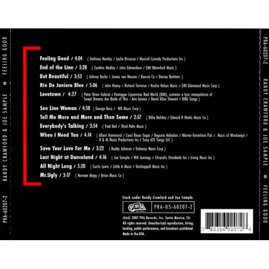 Randy Crawford & Joe Sample : Feeling Good > CD