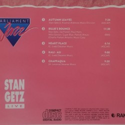 Stan Getz : Live - CD