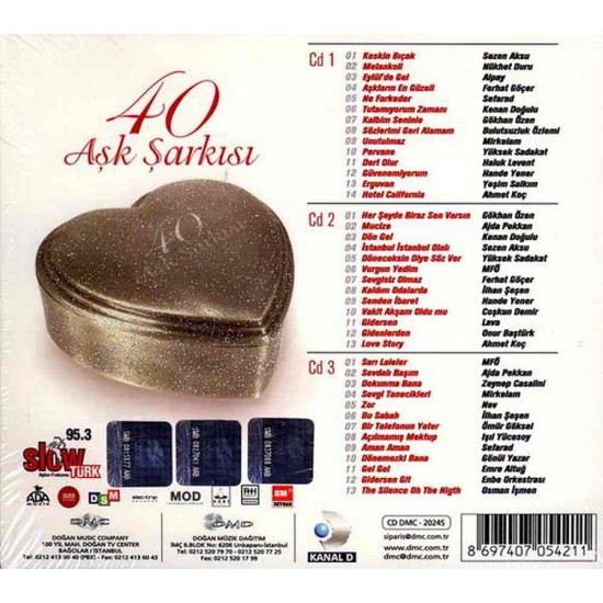 Various Artist : 40 Aşk Şarkısı > CD Various Artist : 40 Aşk Şarkısı > CD