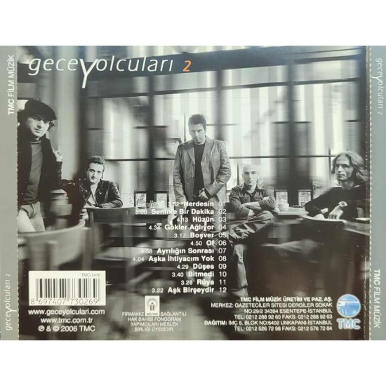 Gece Yolcuları : 2 > CD Gece Yolcuları : 2 > CD