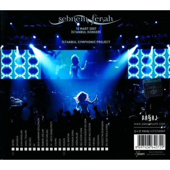 Şebnem Ferah : İstanbul Konseri > CD Şebnem Ferah : İstanbul Konseri > CD