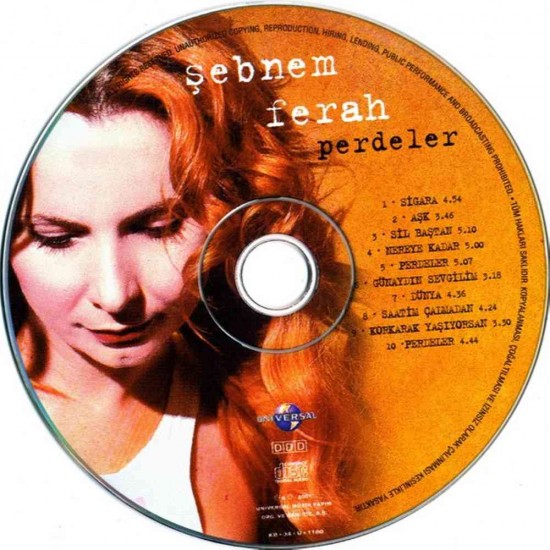 Şebnem Ferah : Perdeler > CD Şebnem Ferah : Perdeler > CD